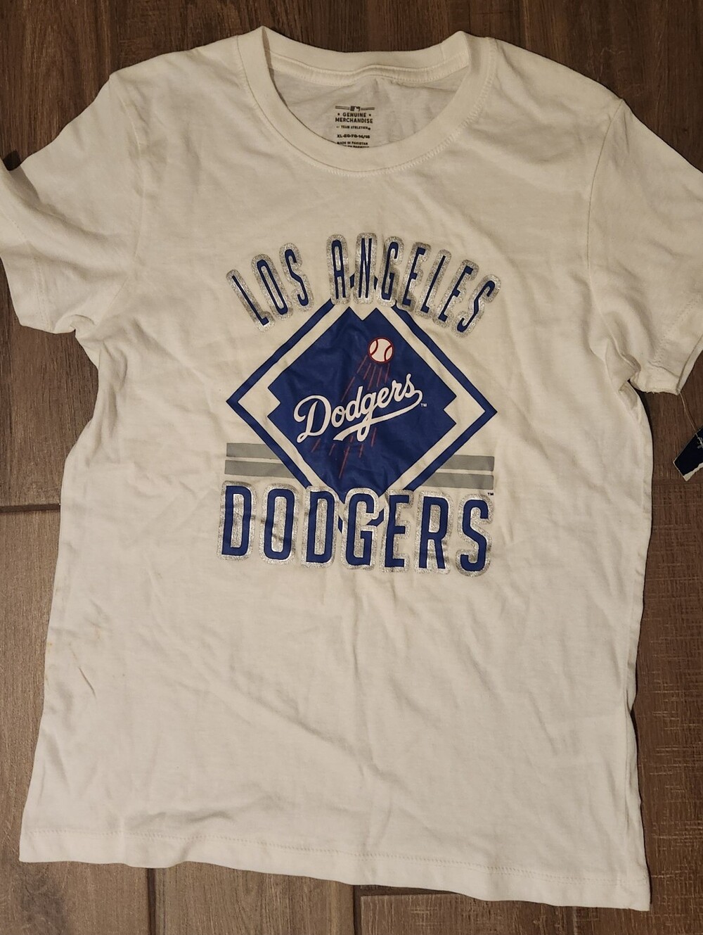 Los Angeles Dodgers White Short Sleeve Tee - Kids